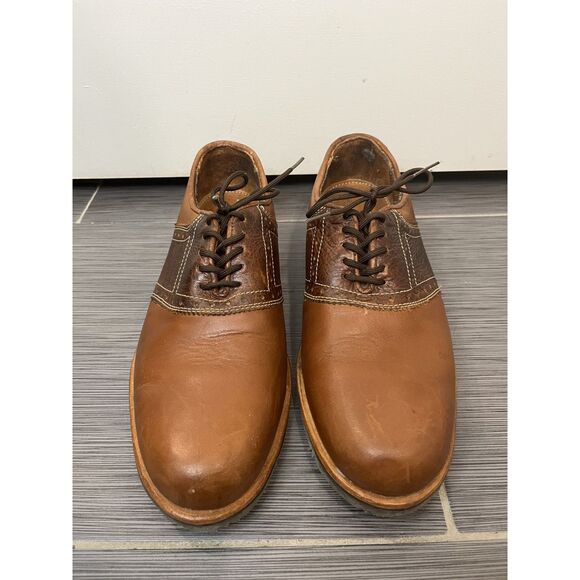 T.B. Phelps David Oxford Saddle Shoes Brown Two Tone Leather Size 8.5 M main image 6